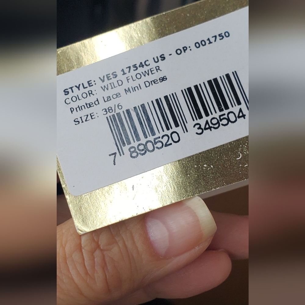 PatBO Size 6 "Wild Flower" Printed White Lace Mini Dress - Picture 11 of 14